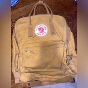 vsco fjallraven kanken yellow backpack